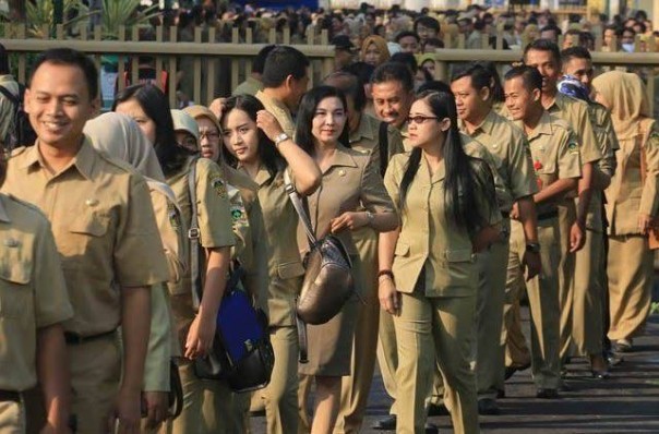  (Participants in the selection move and enter the State Civil Apparatus (ASN) within the City Government (Pemko) Pekanbaru have completed the Computer Assisted Test (photo / int))