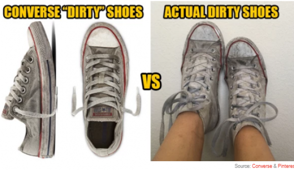 The popular model of converse shoes