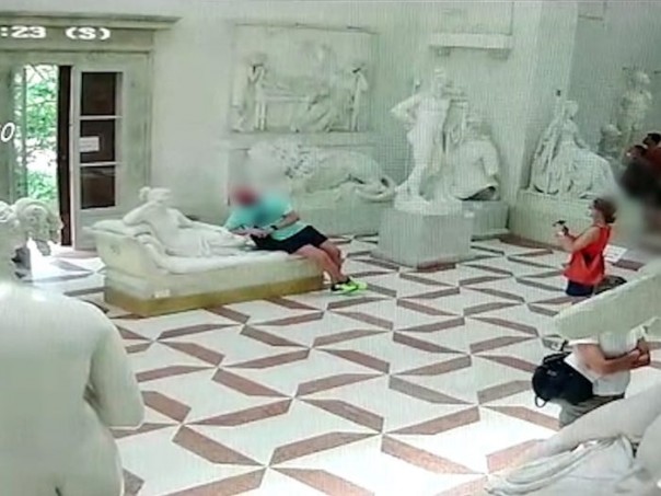 A tourist broke the toes of a famous sculpture that dates back to 1804 at Italy's Museo Antonio Canova 
