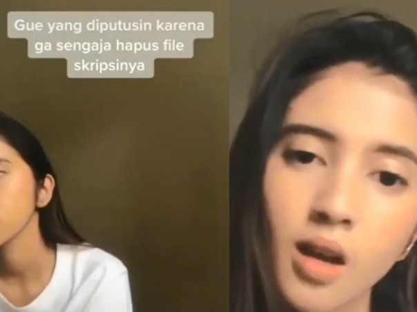 Tiktok Viral Videos; A Beautiful Woman Was Disconnected Because Accidentally Deleted Her Girlfriend's Thesis